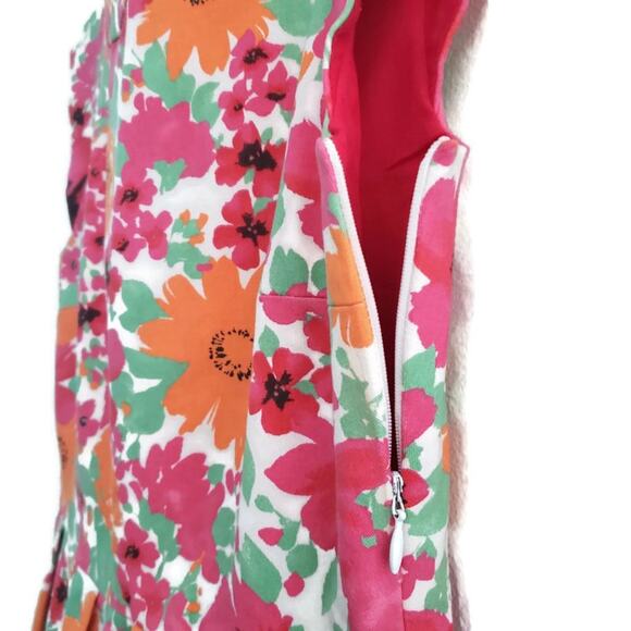 Zara TRF Women's Fit and Flare Floral Summer Dress Medium - Picture 5 of 7